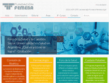 Tablet Screenshot of fundacionfemeba.org